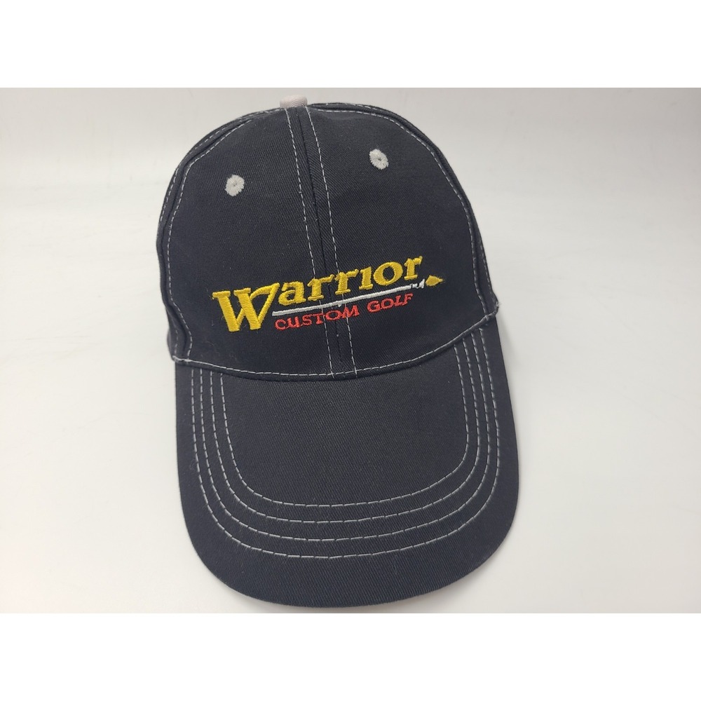 Warrior Custom Golf Adjustable Hat‎ Cap Cotton Casual Brand Logo Men Women Black